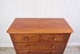 Load image into Gallery viewer, 19th Century Flamed Mahogany Two Over Three Chest
