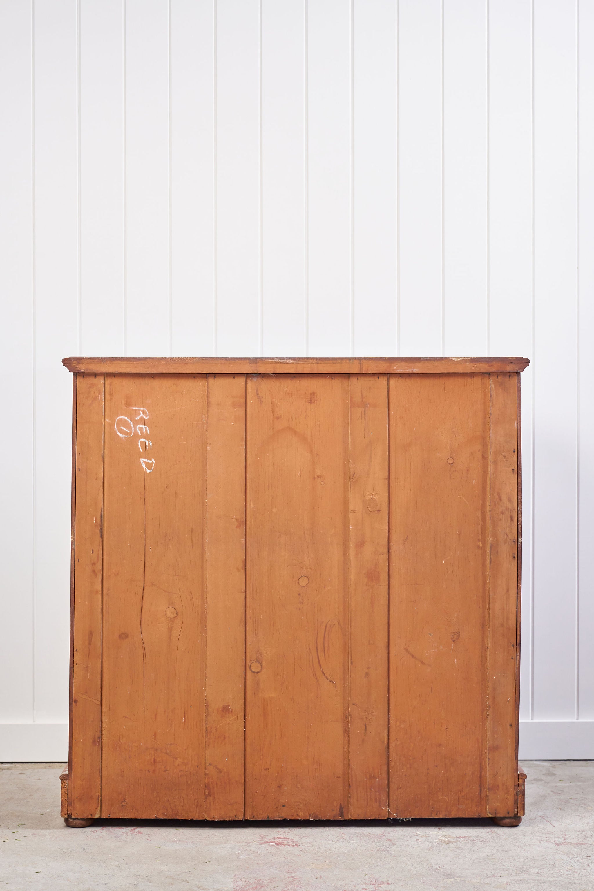 19th Century Flamed Mahogany Two Over Three Chest