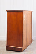 Load image into Gallery viewer, 19th Century Flamed Mahogany Two Over Three Chest

