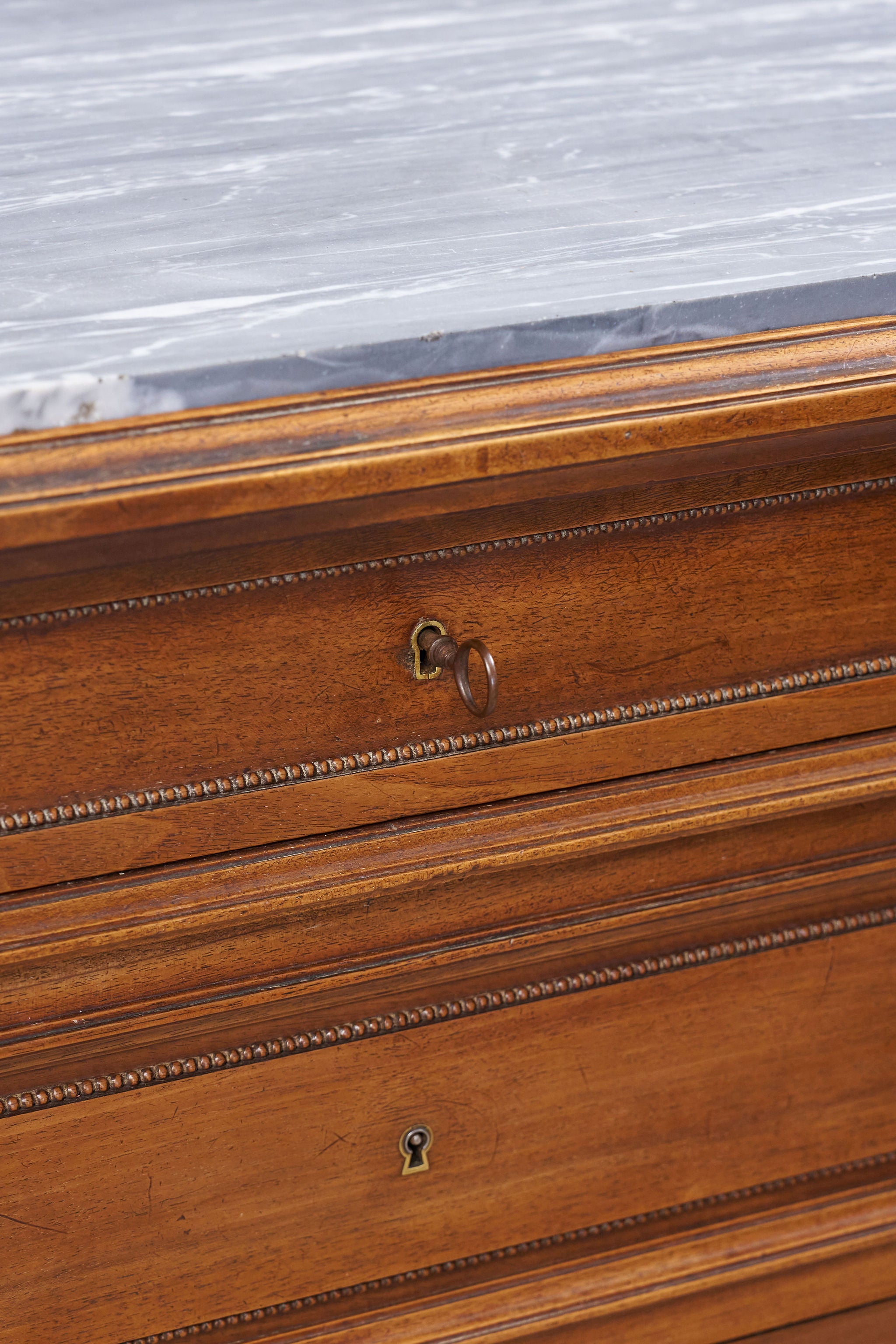 19th Century French Secretary with Marble Top by CH Jeanselme