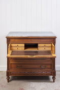 Load image into Gallery viewer, 19th Century French Secretary with Marble Top by CH Jeanselme
