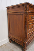 Load image into Gallery viewer, 19th Century French Secretary with Marble Top by CH Jeanselme
