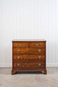 Load image into Gallery viewer, 18th Century Large English Oyster Cut Chest of Drawers on Bracket Feet
