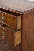 Load image into Gallery viewer, 18th Century Large English Oyster Cut Chest of Drawers on Bracket Feet

