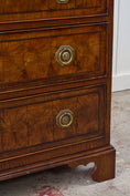 Load image into Gallery viewer, 18th Century Large English Oyster Cut Chest of Drawers on Bracket Feet
