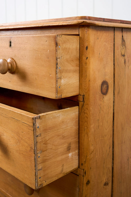 Two Over Two Victorian Pine Chest