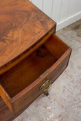 Load image into Gallery viewer, 19th Century Mahogany Bowfront Chest with Satinwood Inlay on Splay Feet (c. 1810)
