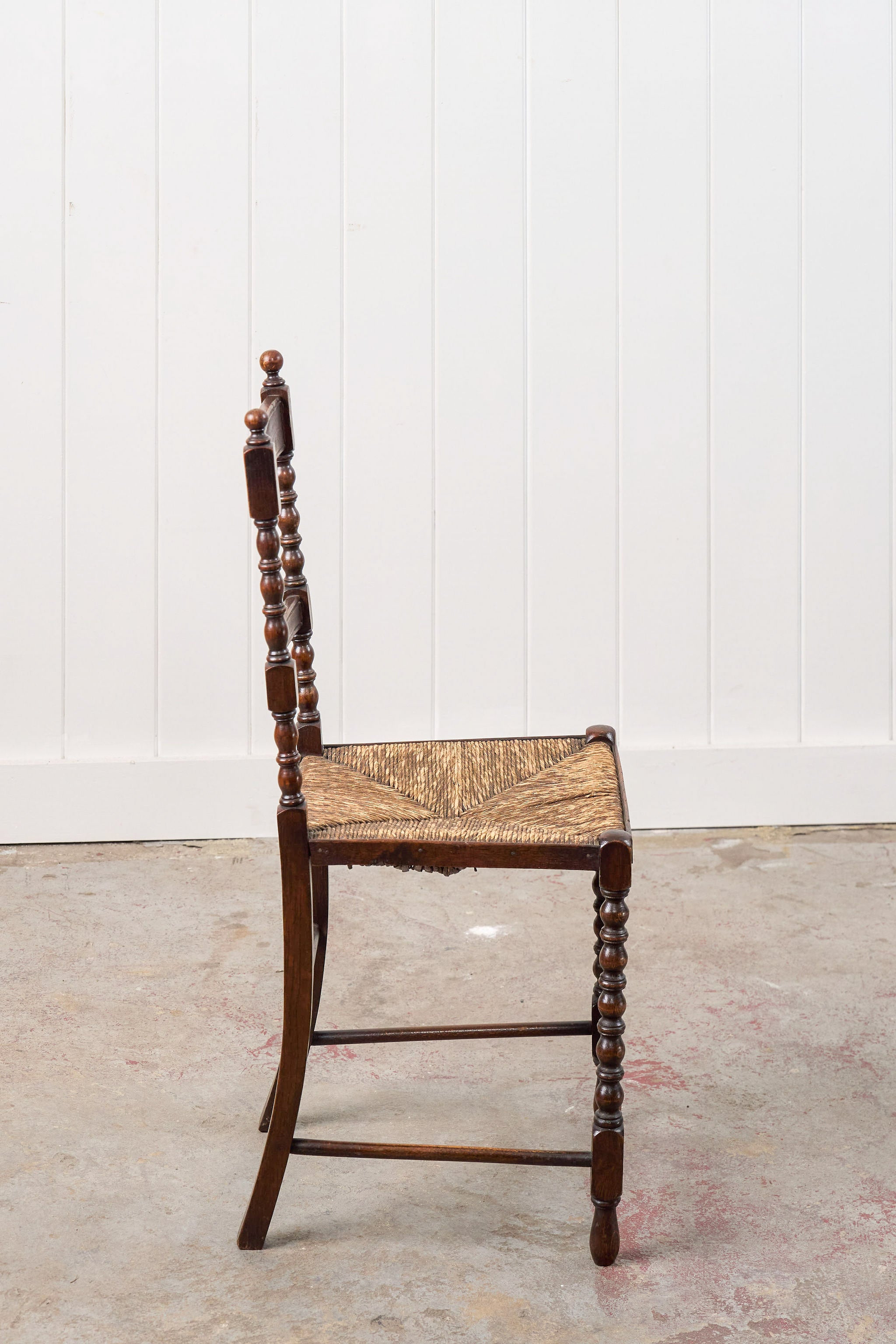 Petite Bobbin Chair with Rush Seat