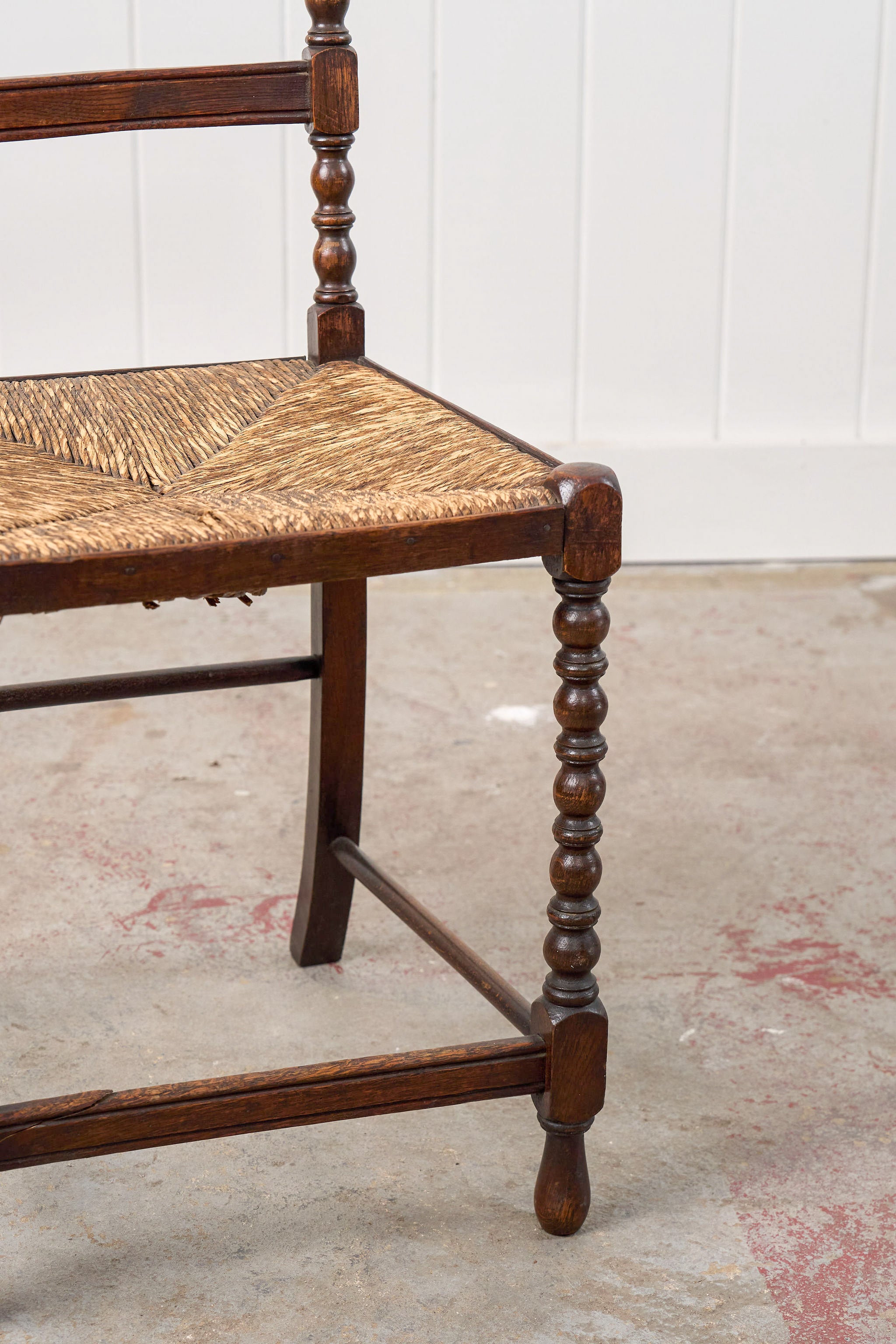 Petite Bobbin Chair with Rush Seat