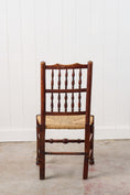 Load image into Gallery viewer, English Oak Spindle Back Chair with Rush Seat
