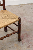 Load image into Gallery viewer, English Oak Spindle Back Chair with Rush Seat
