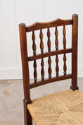 Load image into Gallery viewer, English Oak Spindle Back Chair with Rush Seat
