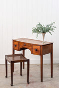 Load image into Gallery viewer, 19th Century Three Drawer Mahogany Bowfront Dressing Table
