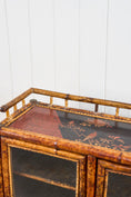 Load image into Gallery viewer, Antique Victorian Tiger Bamboo Glazed Bookcase Cabinet (c. 1870)
