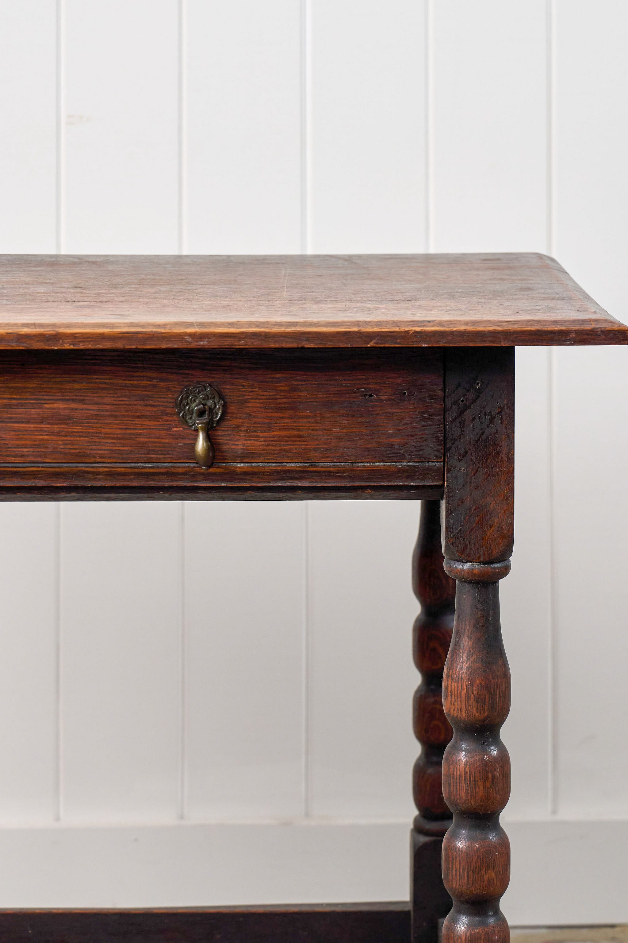 19th Century Oak Bobbin Side Table