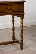 Load image into Gallery viewer, Oak Side Table with Two Drawers
