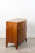 Load image into Gallery viewer, 19th Century Mahogany Bowfront Chest with Satinwood Inlay on Splay Feet (c. 1810)
