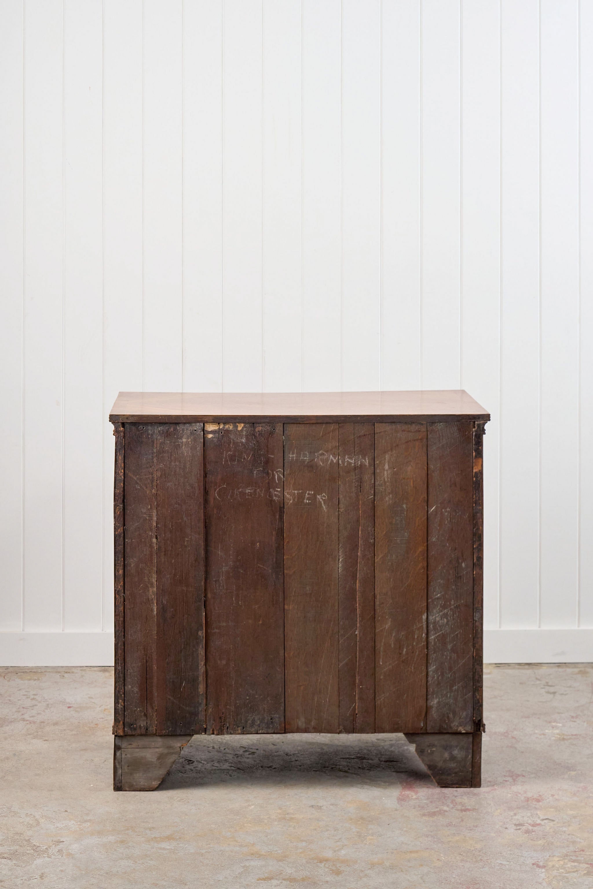 Walnut Period Chest with Contrast Satinwood Banding (c. 1780-1820)