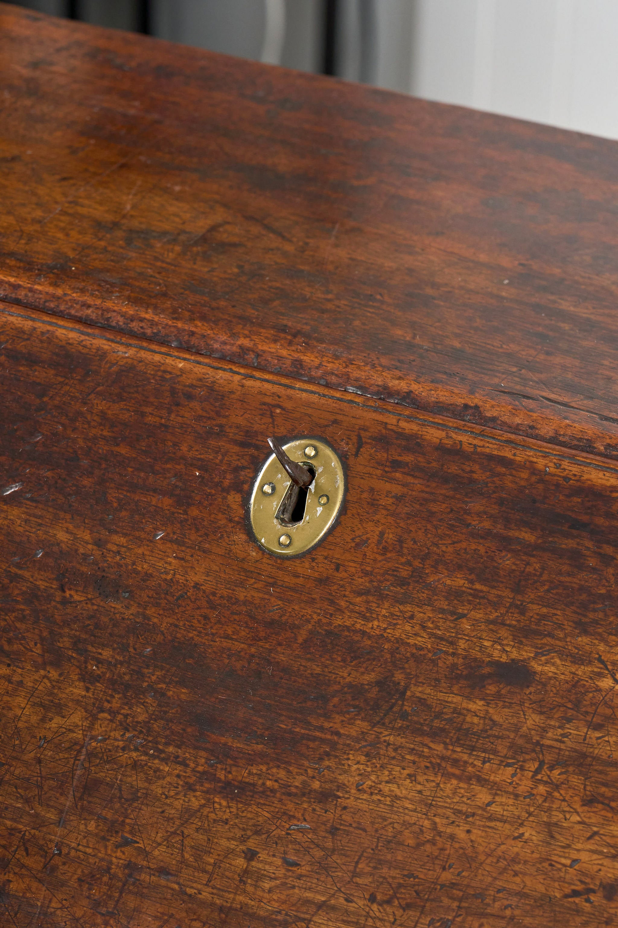 George III Mahogany Bureau with Working Key (c. 1780)