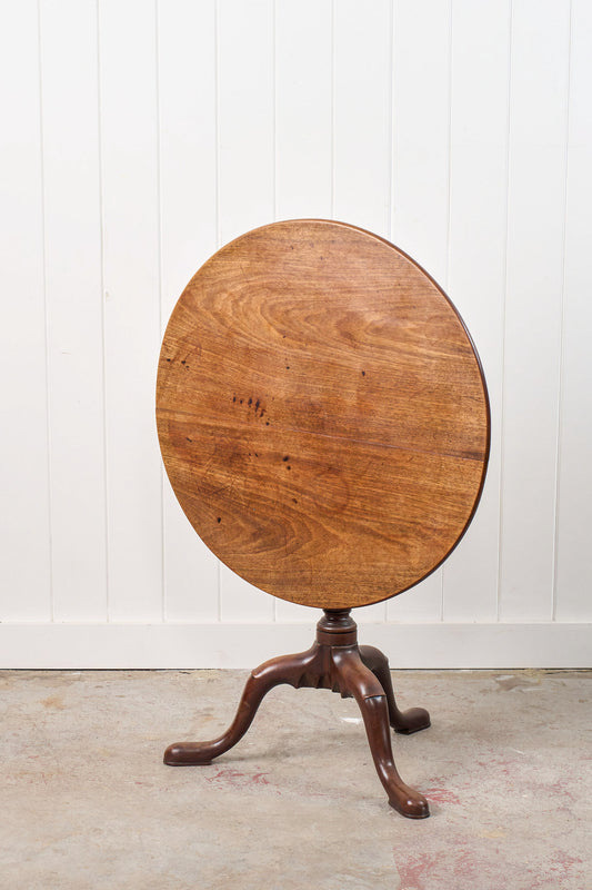 George III Mahogany Pedestal Breakfast/Lamp Table