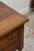Load image into Gallery viewer, 19th Century English Oak Dresser Base/Console With Scalloped Apron

