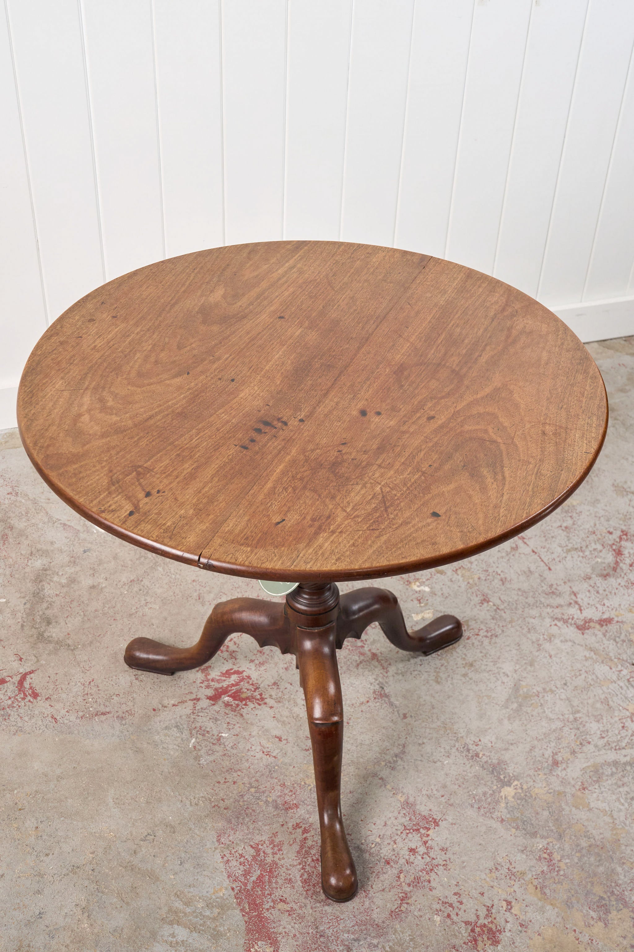 George III Mahogany Pedestal Breakfast/Lamp Table