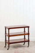 Load image into Gallery viewer, 19th Century English Mahogany Trolley on Casters
