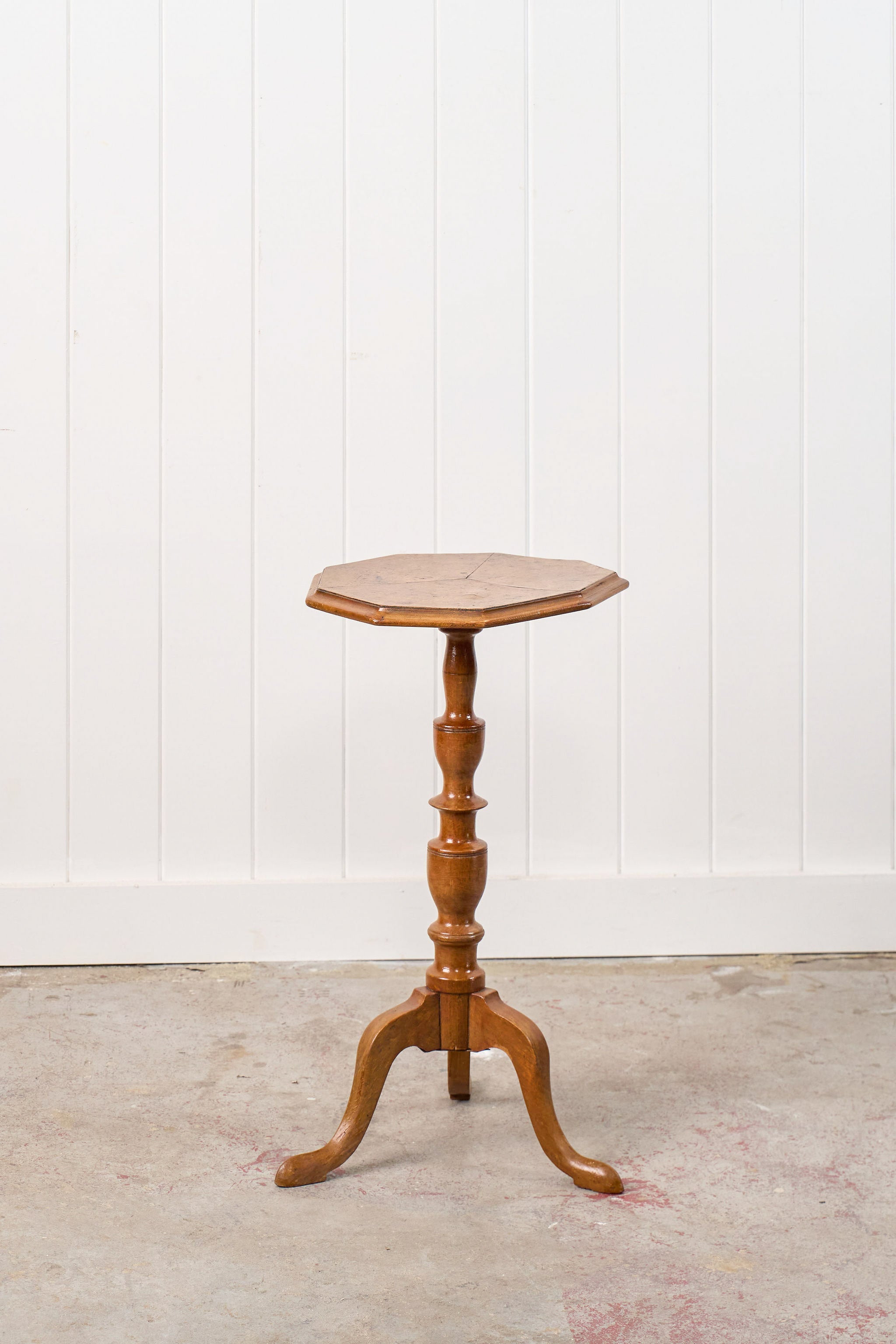 Burl Maple Octagon Table