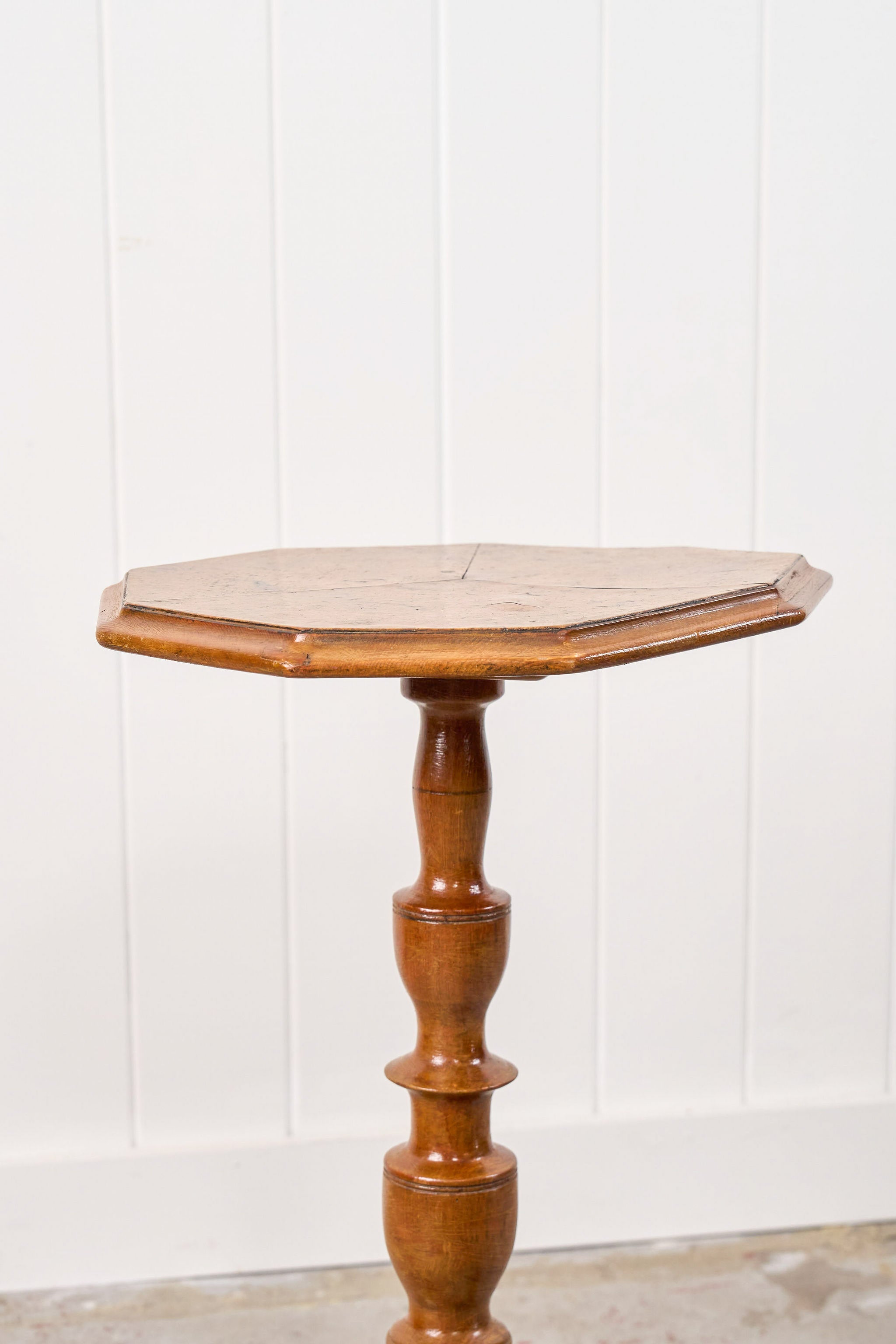 Burl Maple Octagon Table