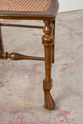 Load image into Gallery viewer, PAIR 19th Century Burl Walnut Hand Tied Cane Seat Chairs
