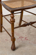 Load image into Gallery viewer, PAIR 19th Century Burl Walnut Hand Tied Cane Seat Chairs
