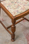 Load image into Gallery viewer, Antique English Oak Carved Back Chair
