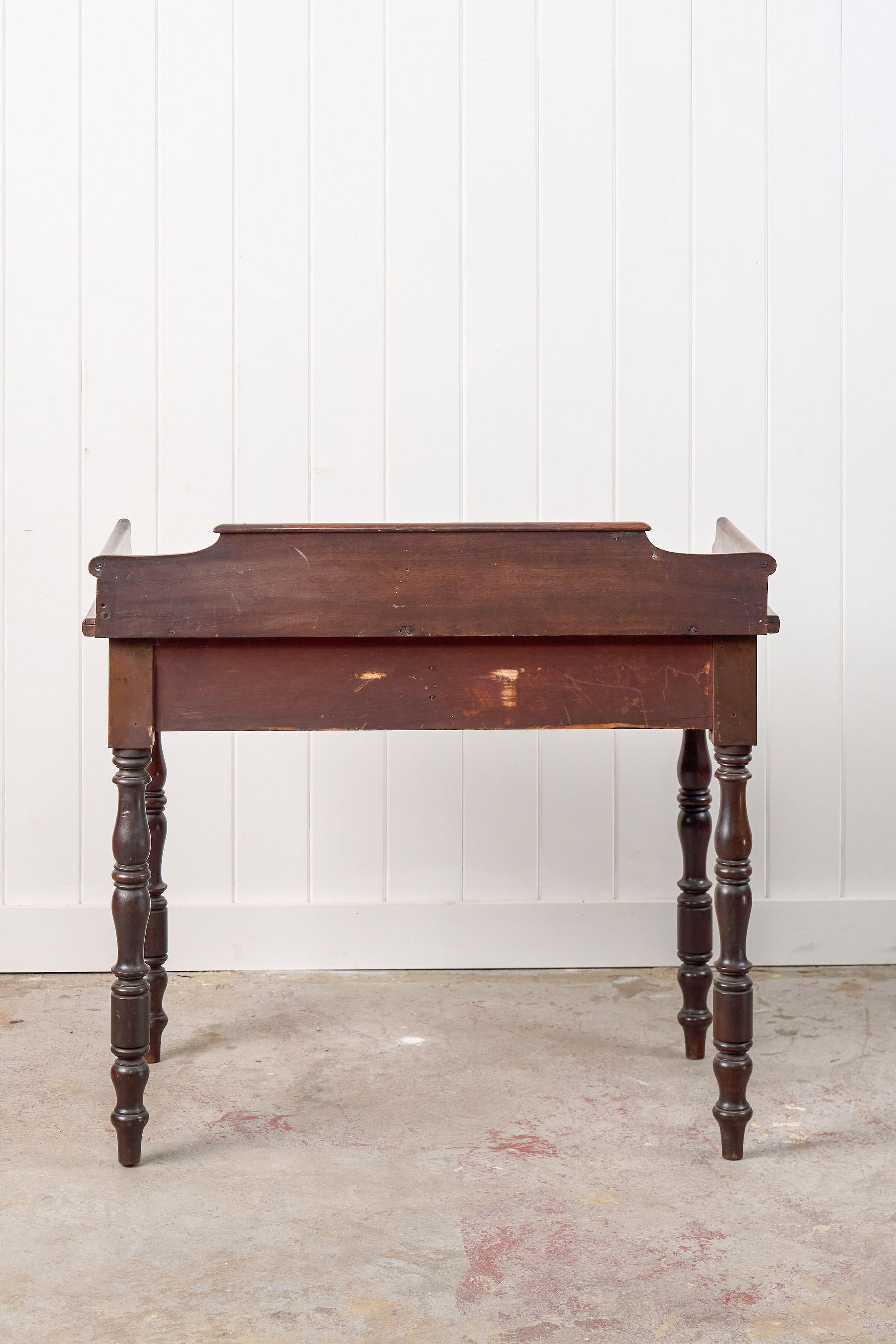 19th Century 2-Drawer Mahogany Desk/Wash Stand