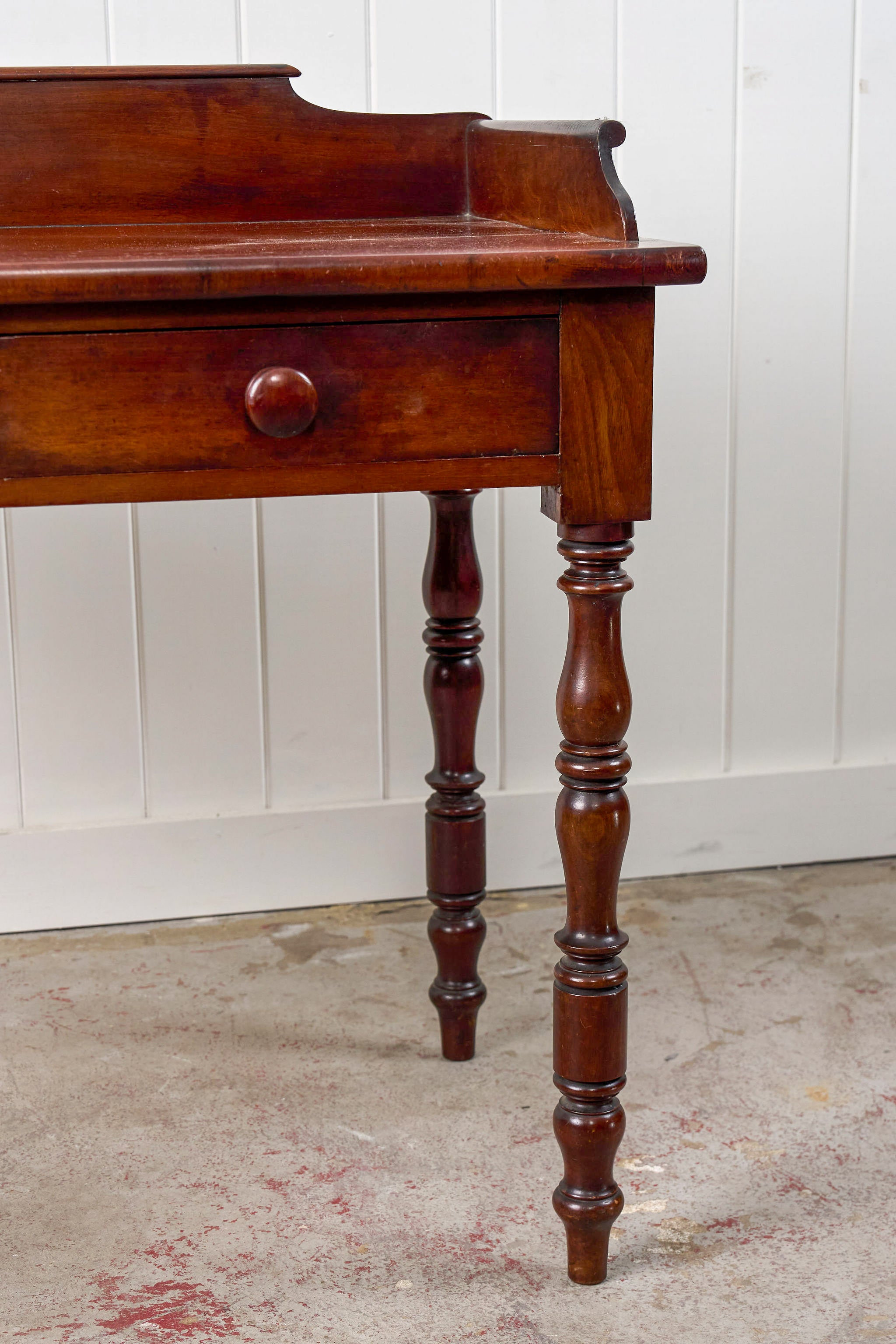 19th Century 2-Drawer Mahogany Desk/Wash Stand