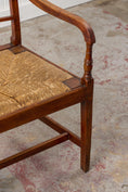 Load image into Gallery viewer, SINGLE 19th Century Ash and Elm Rush Armchair
