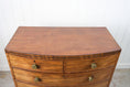 Load image into Gallery viewer, George III Period Mahogany Bowfront Chest with Brass Floral Knobs (c. 1820)
