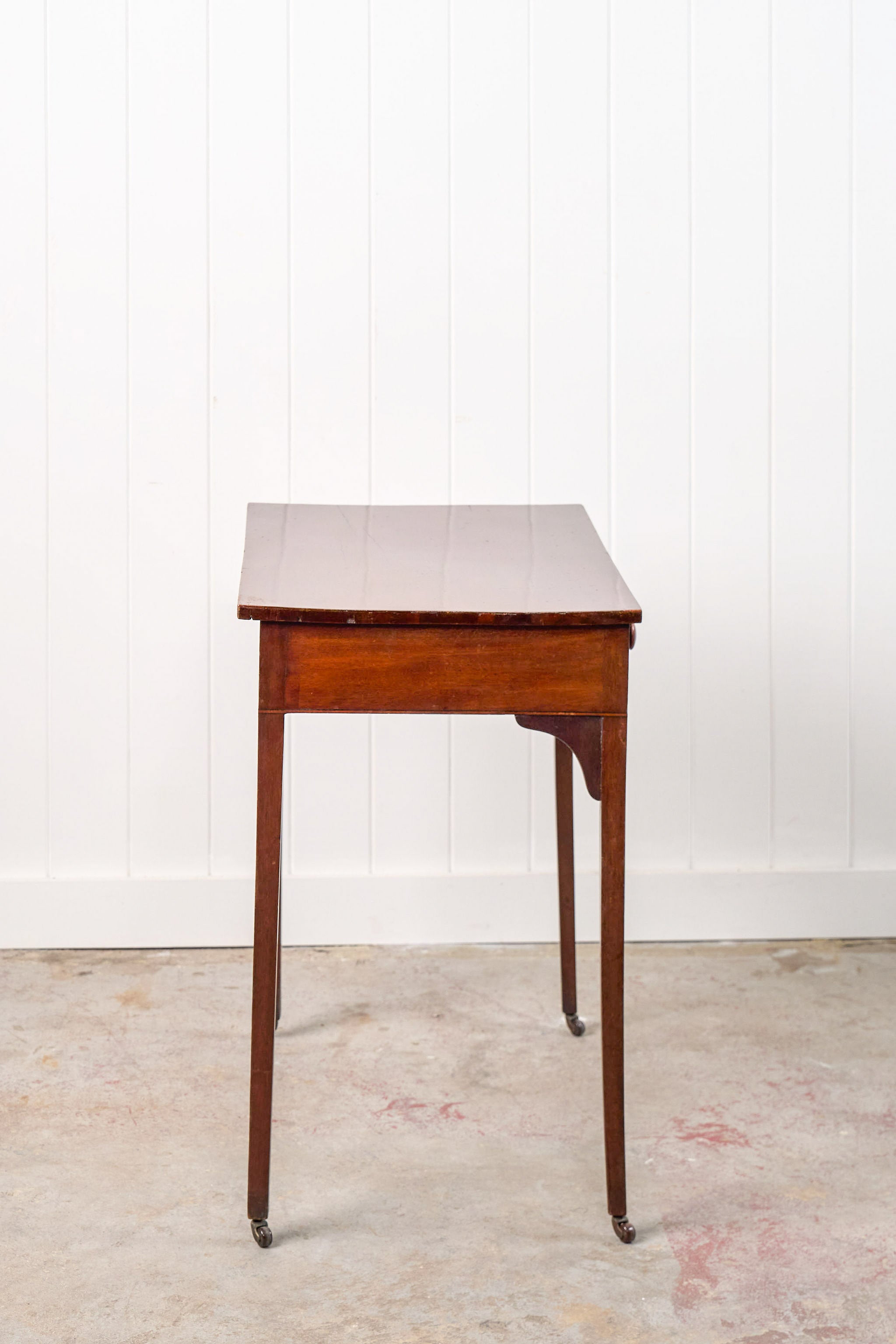 Victorian Single Drawer Side Table/Desk With Wooden Knobs