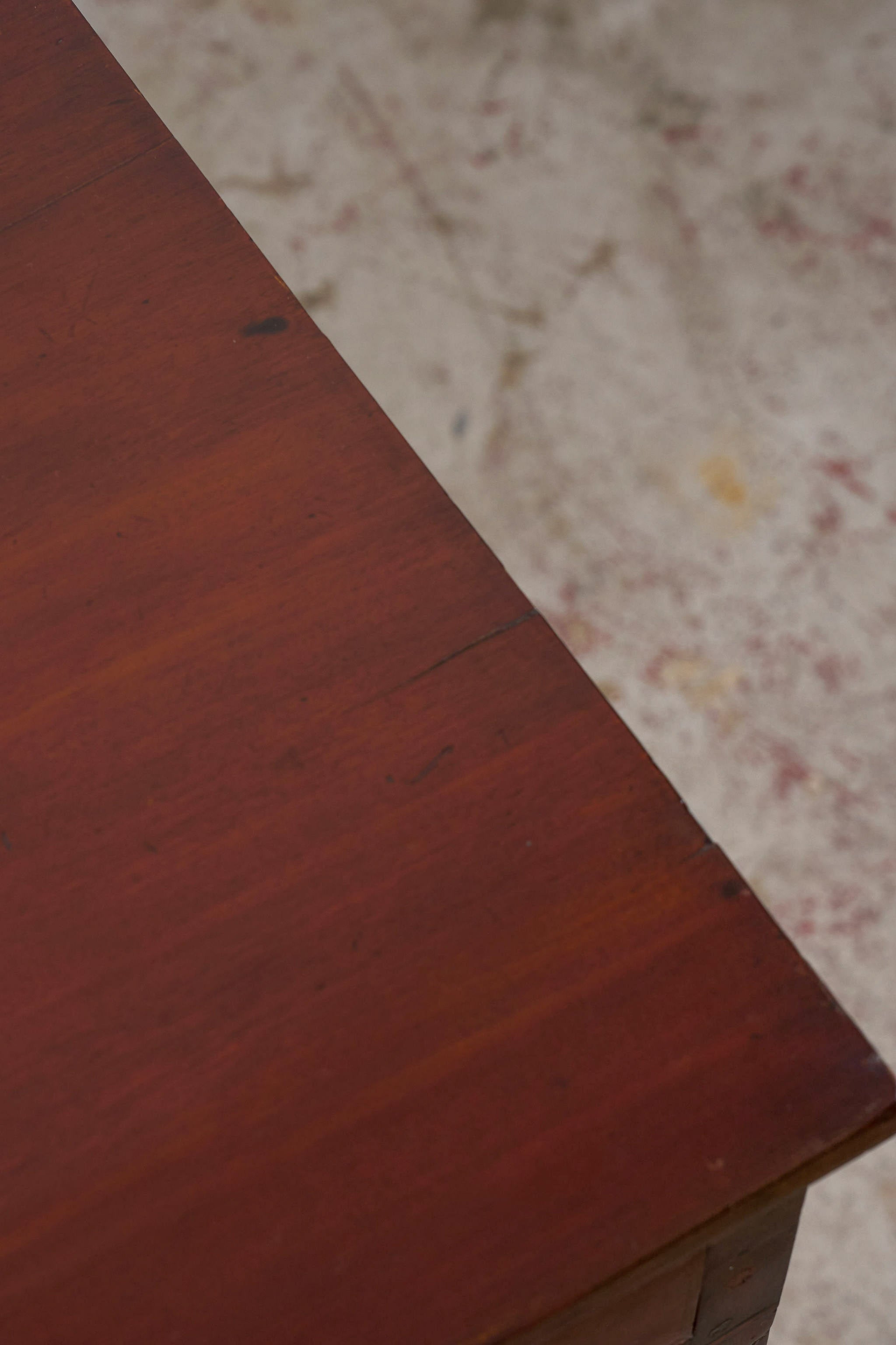 Victorian Single Drawer Side Table/Desk With Wooden Knobs