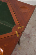 Load image into Gallery viewer, Edwardian Mahogany Envelope Card Table with Cross Banded Edge
