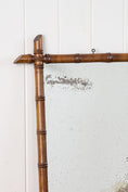Load image into Gallery viewer, French Faux Bamboo Mirror with Heavy Foxing | No. 3
