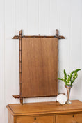 Load image into Gallery viewer, French Faux Bamboo Mirror with Heavy Foxing | No. 3
