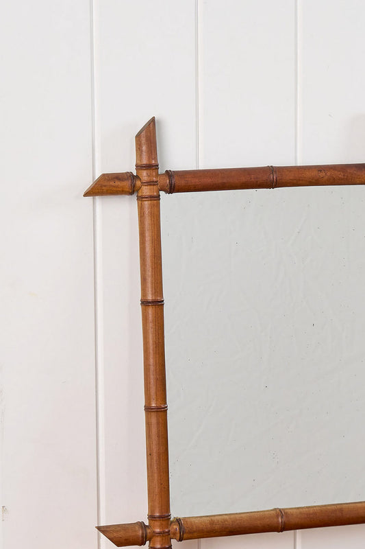 Petite French Bamboo Mirror | No. 6