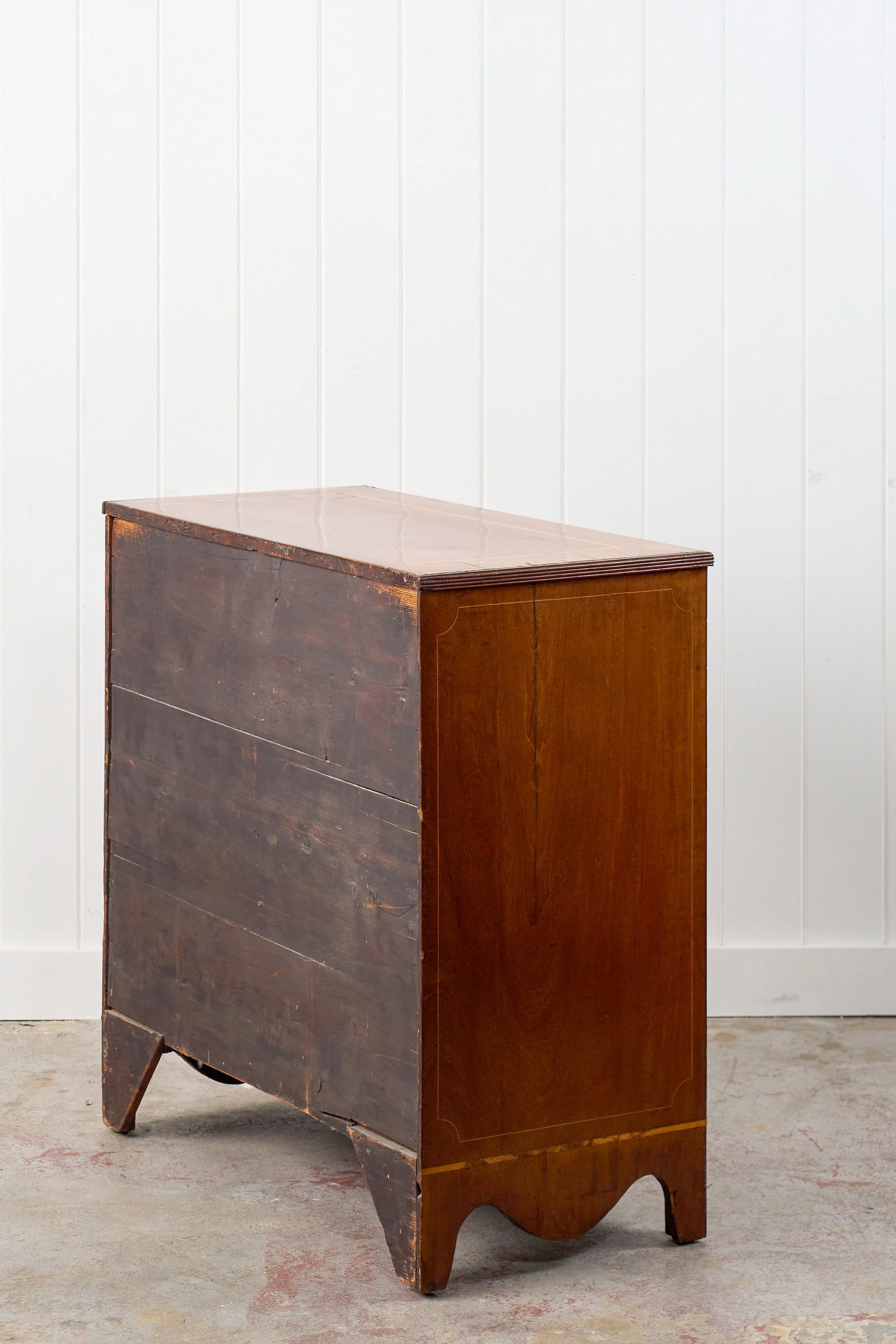 19th Century Flat Front Mahogany Chest