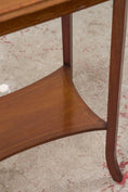 Load image into Gallery viewer, Edwardian Two-Tier Straight Bevel Side Table
