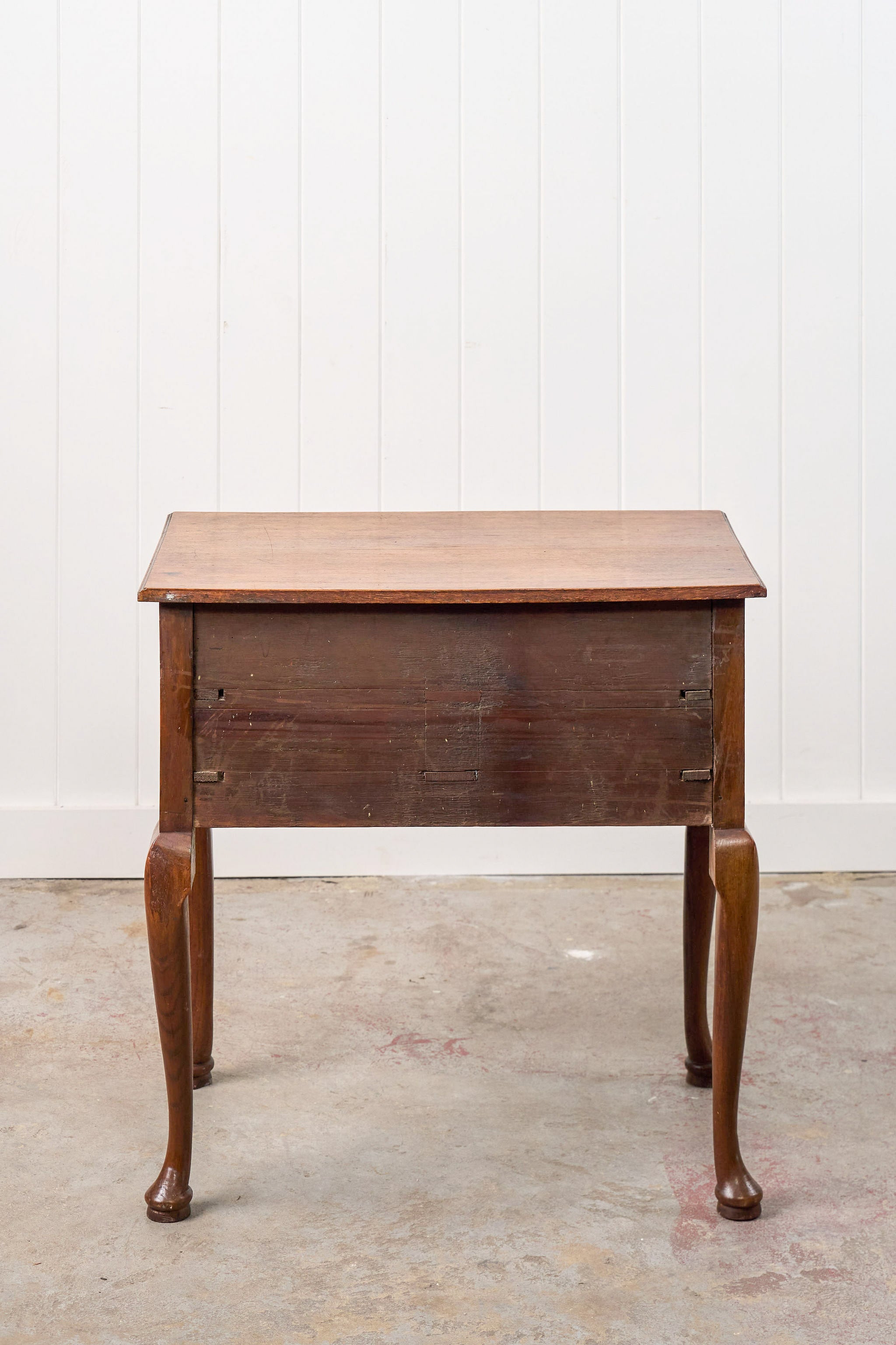 Georgian Oak Lowboy with Original Swan Pulls
