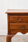 Load image into Gallery viewer, Georgian Oak Lowboy with Original Swan Pulls

