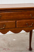 Load image into Gallery viewer, Georgian Oak Lowboy with Original Swan Pulls
