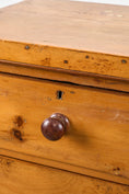Load image into Gallery viewer, 19th Century Pine 2 Over 3 Chest with Wooden Knobs
