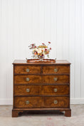 Load image into Gallery viewer, Exquisite 19th Century Burl Walnut Two Over Three Chest with Rings Pulls
