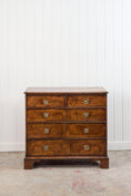 Load image into Gallery viewer, Exquisite 19th Century Burl Walnut Two Over Three Chest with Rings Pulls

